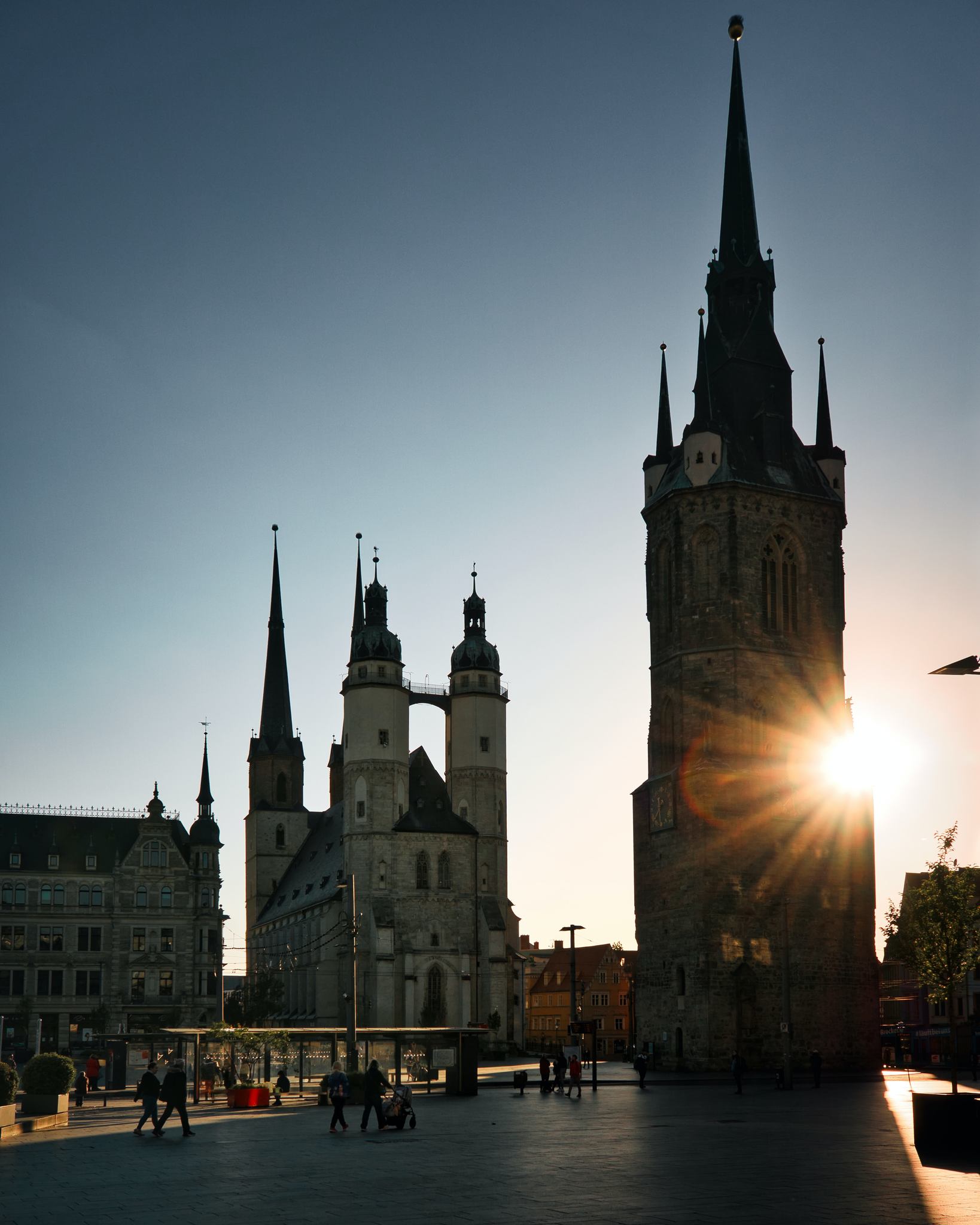 Marktplatz mit Marktkirche in Halle (Saale)